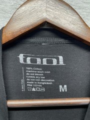 Tool Band T Shirt Mens Medium Black Graphic Spiral Logo Los Angeles California