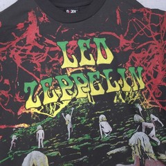 Vintage Led Zeppelin Shirt Mens Large AOP REPRINT Houses Of Holy Band Tee 90s