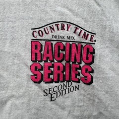 VTG 90s NASCAR Racing Country Time Lemonade Memorial Graphic T Shirt White XL