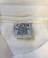 FASHION TARGET BREAST CANCER Charity event printed T-shirt Size: L White Men