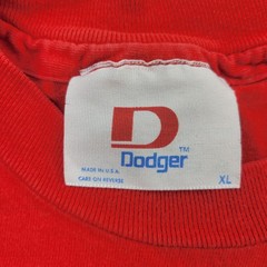 Dodger VTG Shirt Mens XL Red Borger Bulldogs Graphic USA Short Sleeve