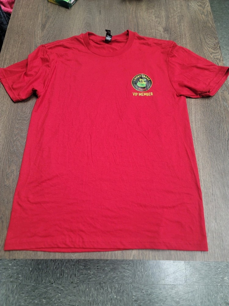 Men’s Red Graphic Print Crew Neck Short Sleeve Regular Fit T-Shirt
