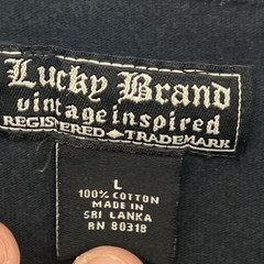 Vtg Lucky Brand Triumph Men Large Motorcycles Layered Thermal Y2K Grunge Style