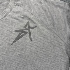 Legends Mens Enzo Long Sleeve T Shirt Size XXL Gray Curve Hem Sports Academy