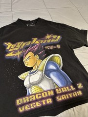 Dragon Ball Z x Hypland Vegeta Saiyan Graphic T-Shirt Mens Size Large Cropped