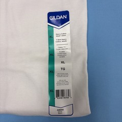 Gildan 5000 (2 Pack) Heavy Cotton Adult T Shirts White Size XL Tee Shirt NEW