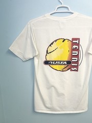 Vintage 90s USTA Midwest Section Wisconsin District Tennis T Shirt Medium