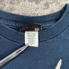 Vintage Volcom Shirt Mens Medium M Blue Long Sleeve Graphic Skater Logo 90s Y2K