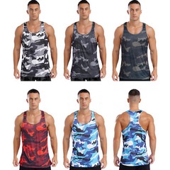 Men Gym Tank Top Vest Sleeveless Bodybuilding Fitness Muscle Workout Tee T-shirt