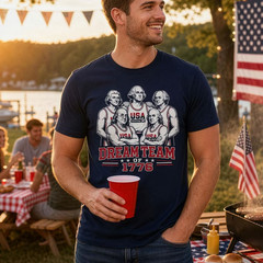 SALE ! Founding Fathers America 250 T-Shirt Funny Patriotic 1776 USA History Tee