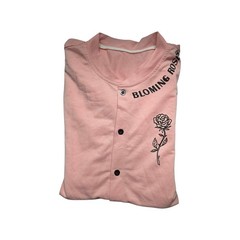 Manfinity Homme Men’s 2-Piece Set Large Baby Pink Button Shirt & Shorts Rose Gra