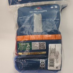 Fruit of the Loom Men’s Tag-Free A-Shirts (SIZE M). (5 New In Pkg)