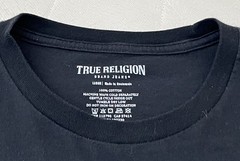 True Religion Black Graphic Logo Men’s Cotton Graphic T-Shirt Size L