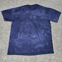 Vtg The Mountain T-Shirt Men’s Large Blue Tie Dye Tee Wolf Woodland Nature