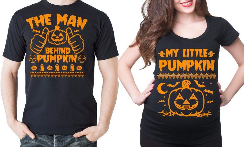 Halloween Shirt Pregnancy Halloween Couple Maternity Shirts Pregnancy Funny Tees
