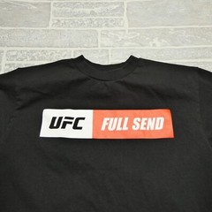 Full Send x UFC Shirt Mens M Box Logo Tee Black Nelk Collab Short Sleeve Cotton
