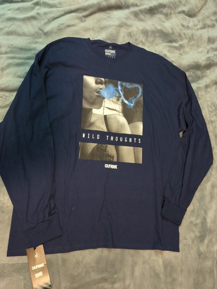 Outrank Long Sleeve Blue Wild Thoughts 2XL Shirt