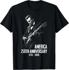 Lincoln Guitar T-Shirt America 250th Anniversary 1776-2026 Patriotic Graphic Tee