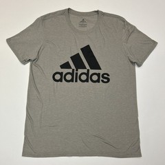 Adidas Shirt Mens Size Large Go To Performance Tee Gray Logo Activwear