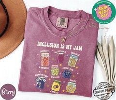 Inclusion Is My Jam Comfort Colors, Neurodiversity Shirt, Special Education Tee