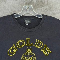 Golds Gym Oxnard CA Graphic T-Shirt Mens XL Black Bodybuilding Joe Gold Tee