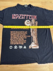 LED Zeppelin Stairway to Heaven Vintage Black Shirt Size X-Large