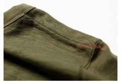 NON STOCK Heavy Gusset T-Shirts Athletic Mens USA Cotton Tee Shirt Solid Color