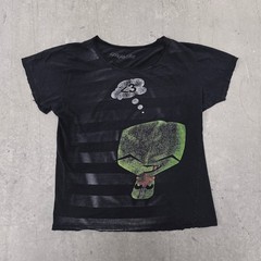 Vintage Invader Zim Gir Cupcake Mighty Fine Shirt 2000s Distressed Scene Girl