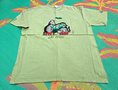 Las Vegas Size 2XL Crazy Shirts B. Kliban Cat Short Sleeve Crew Neck