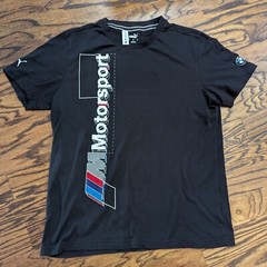 Puma BMW Motorsport Black SHIRT (Large) 21×28.5 Racing