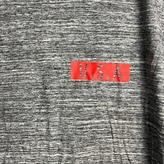American Eagle Core Flex T-Shirt Heathered USA Stars Patriotic Graphic XL