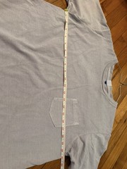 Velva Sheen Men’s L Cotton Pocket T Shirt Made In USA Light Purple