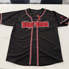 Vintage 90s The Sopranos Baseball Jersey NWT Men’s Size M HBO Exclusive #1 Rare