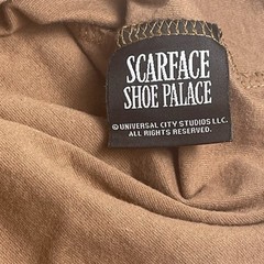 Scarface Shoe Palace Large T-Shirt Tee Brown Embroidered Pacino Montana Movie