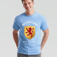 No Scotland No Party Football Unisex T Shirt Scotland Fan Mens Womens Top
