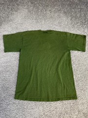 Timberland Shirt Mens M Green Logo Graphic Crew Neck Cotton WeatherGear