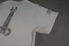 Tool 2009 Tour Shirt Mens Large White Los Angeles CA Wrench Opiate Double Sided