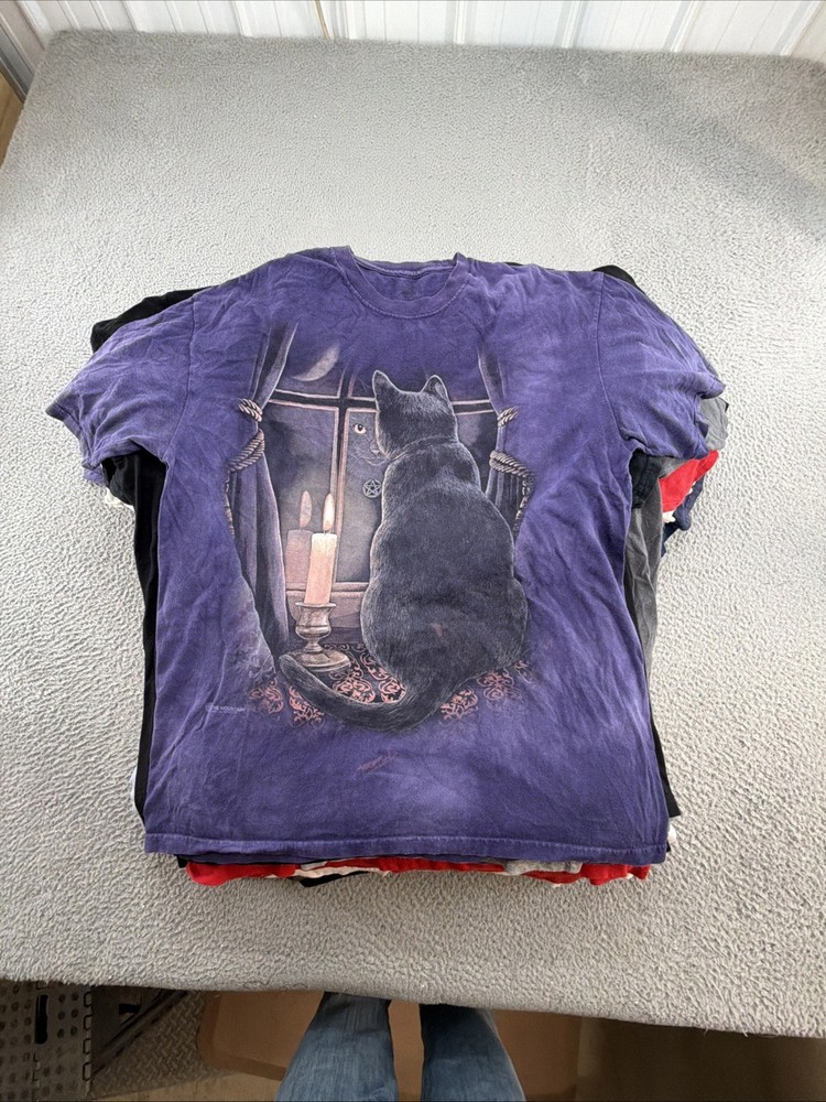 Reseller Lot Of 24 Graphic Tees Bundle Wholesale Mixed Adult Tshirt Bulk Resale