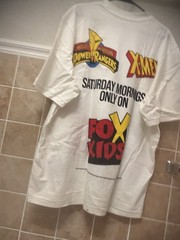 Vintage Inspired Power Rangers Vs X-men Shirt Men Size 2XL