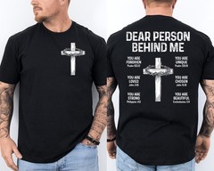 Dear Person Behind Me Need Prayer Tap My Shoulder Front & Back T-Shirt