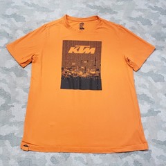 KTM Ready To Race Shirt Mens Medium Orange Short Sleeve