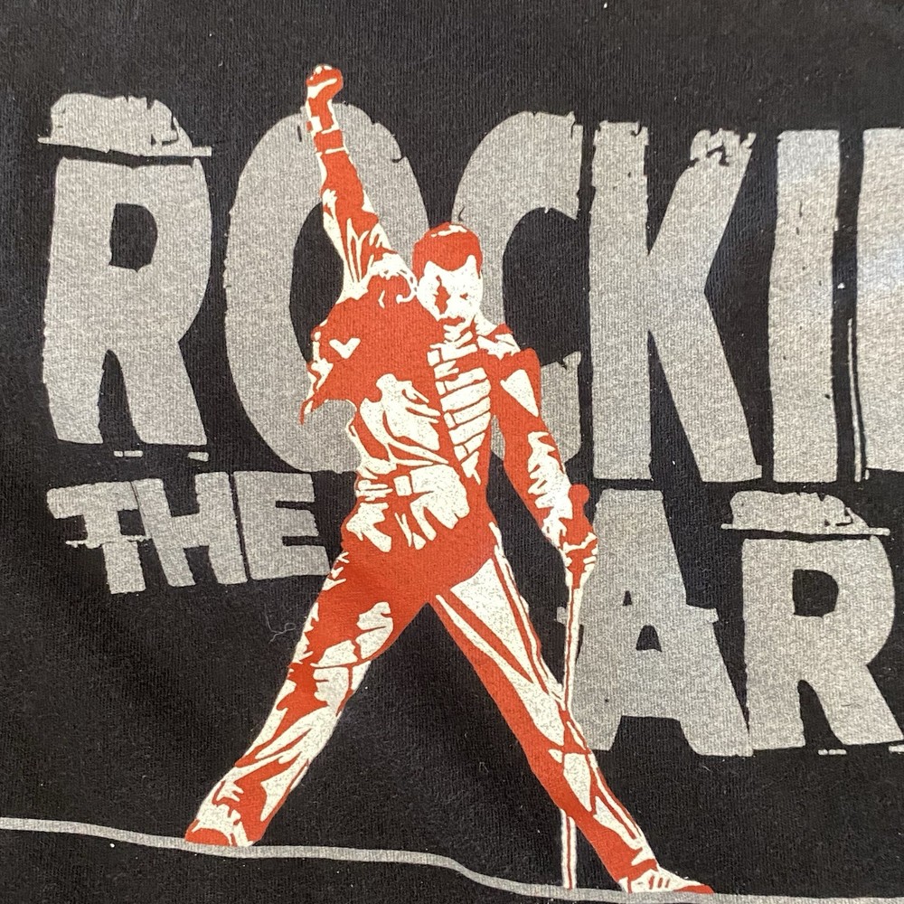 Freddie Mercury Queen Rocking The Arts 2019 Long Sleeve Shirt Black Men’s L NWOT