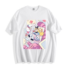 Alice in Wonderland Tea Party Tee – Alice Bunny Mad Hatter Cards Fantasy T-Shirt