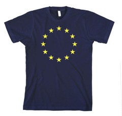 European Union Cotton Unisex T-Shirt Tee Shirt Top