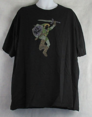 Loot Crate Men’s Short Sleeve T-Shirt, Black Link Legend of Zelda Graphic, 3XL