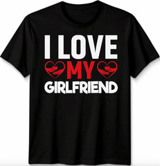 I Love My Girlfriend Unisex T Shirt Relationship Tee Gift For Boyfriends Top