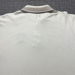 Vintage 90s Greg Norman Collection Mens Golf Polo Shirt Tan Ribbed Cotton Large