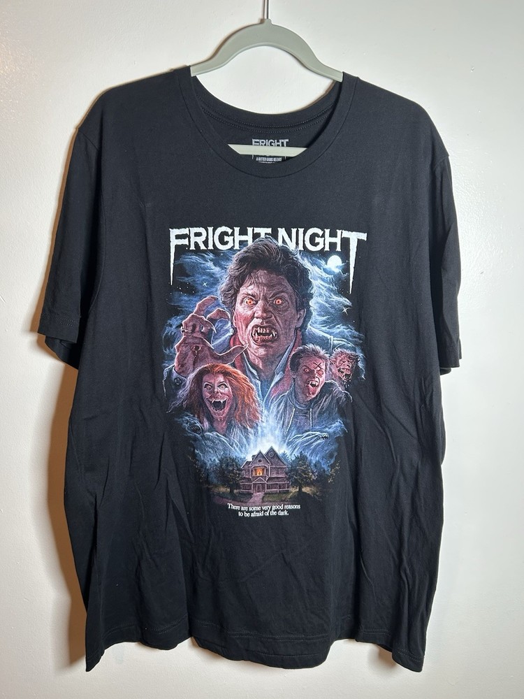Fright Night Shirt 2xl Gutter Garbs Horror Movie Vampire