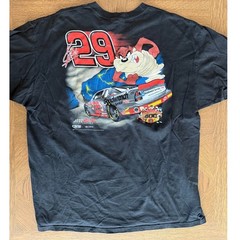 Vintage Kevin Harvick Taz NASCAR Racing Shirt Looney Tunes