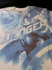 Custom Avengers Captain America Mens T Shirt Size XL 2012 Marvel